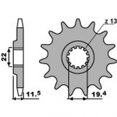 PBR Chain sprocket 428 46000104