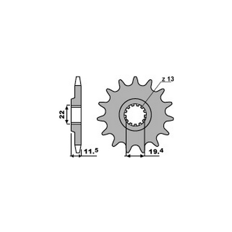 PBR Chain sprocket 428 46000104