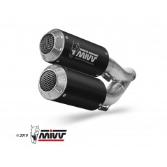 MIVV Motorcycle exhaust position STANDARD SPORT 2 SLIP-ON MK3 BLACK INOX H.069.LM3B