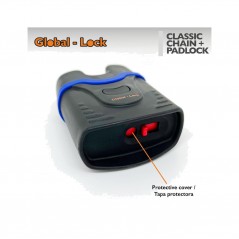 GLOBAL-LOCK Anti-theft chain + padlock kit 10X10X1200 CLASSIC PAD 5726957